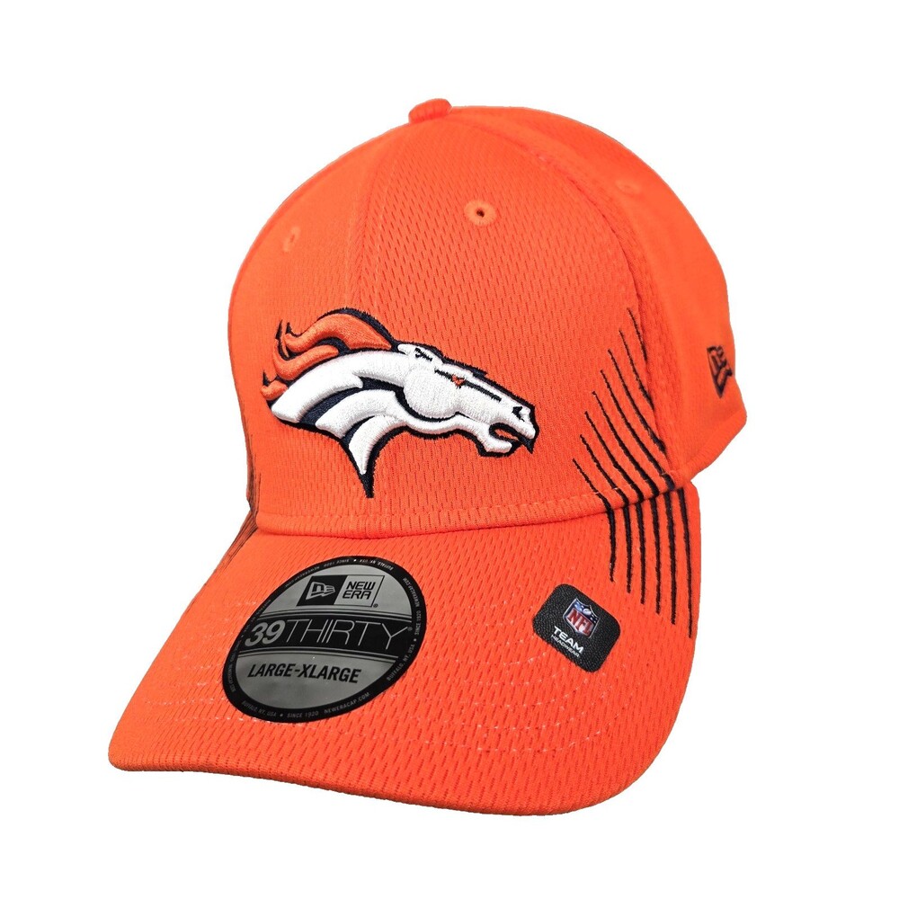 New Era® Denver Broncos™ 39THIRTY (LARGE XLARGE) Active Flex Hat in Orange NWT